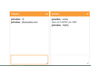 Gmail / Facebook Style jQuery Chat