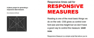 Responsive Measure